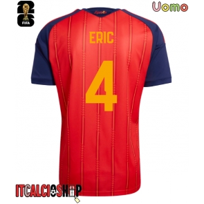 Spagna Eric Garcia #4 Prima Maglia Mondiali 2026 Manica Corta